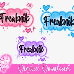 Freaknik PNG- Freaknik Airbrush PNG- Bundle-Digital Download