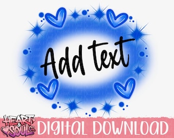 Blue Airbrush Background Png- Airbrush background template  Png- Airbrush Background template- Airbrush Background png -Digital Download