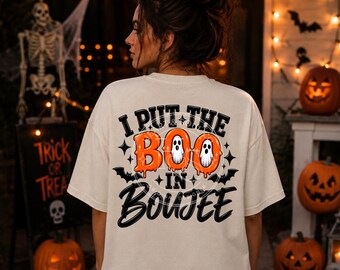 I Put the Boo in Boujee PNG – Download digitale del fantasma di Halloween