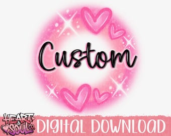 Texto personalizado para aerógrafo en formato PNG - Nombres personalizados para aerógrafo en formato PNG - Aerógrafo digital en formato PNG - Aerógrafo en formato PNG - Descarga digital