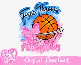 Lazos rosas o tiros libres Png- Aerógrafo Png- Descarga digital