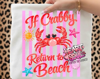 Si el cangrejo regresa a la playa png-playa de moda png-cangrejo preppy png-digital