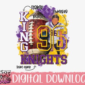 Custom Football Png- Homecoming Football Poster- Football Shirt design-Digital( I will customize for you!) Read description before purchase