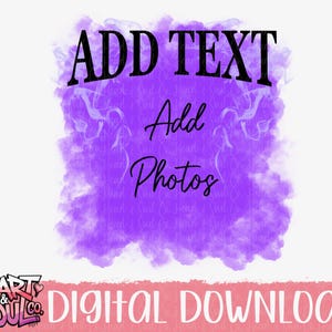 Purple Bootleg Background Template – PNG Digital Download