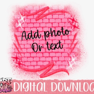 Airbrush Background Png- Airbrush Brick Wall Template Png- Airbrush Background Template Png- Brick Background Png- Graffiti Wall Airbrush