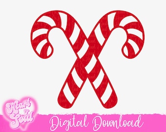 Svg-PNG-téléchargement numérique Candy Cane