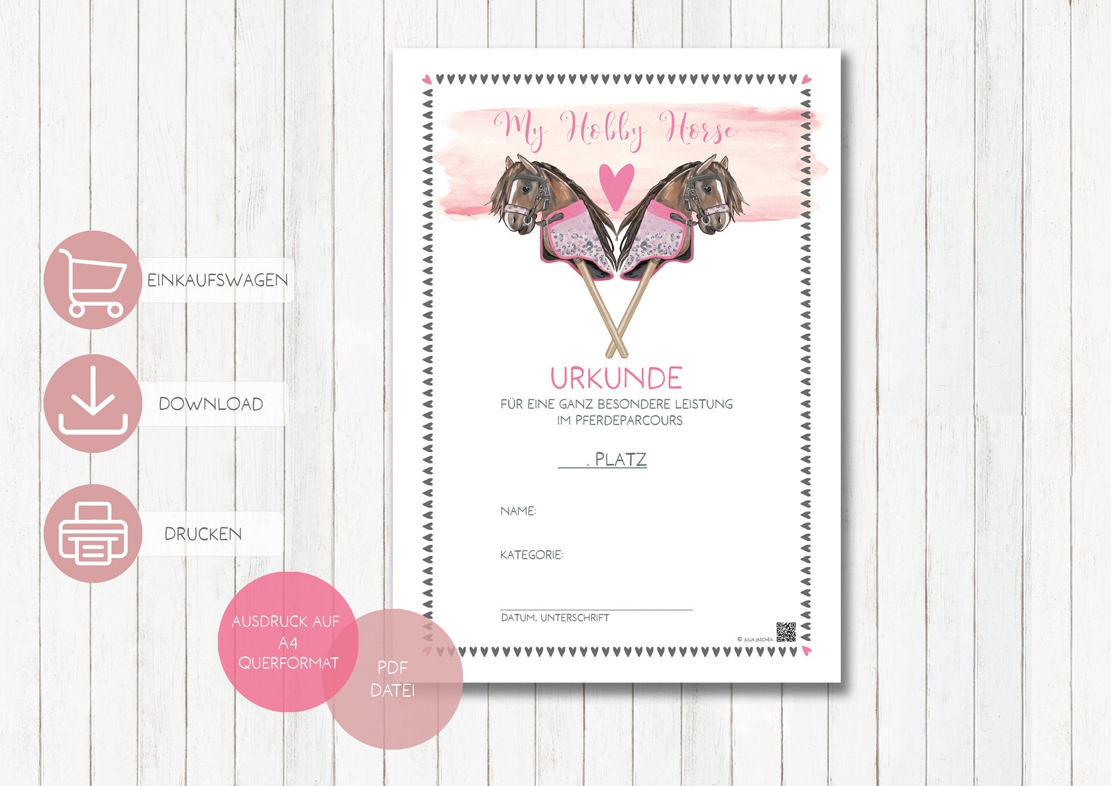 Hobby Horse Certificate Hobby Horse Horse Download Hobby Horsing Horse