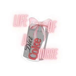 Nurse Life Sticker, Medical Sticker, Healthcare Sticker, Nursing Gift, Laptop Decal, Water Bottle Sticker