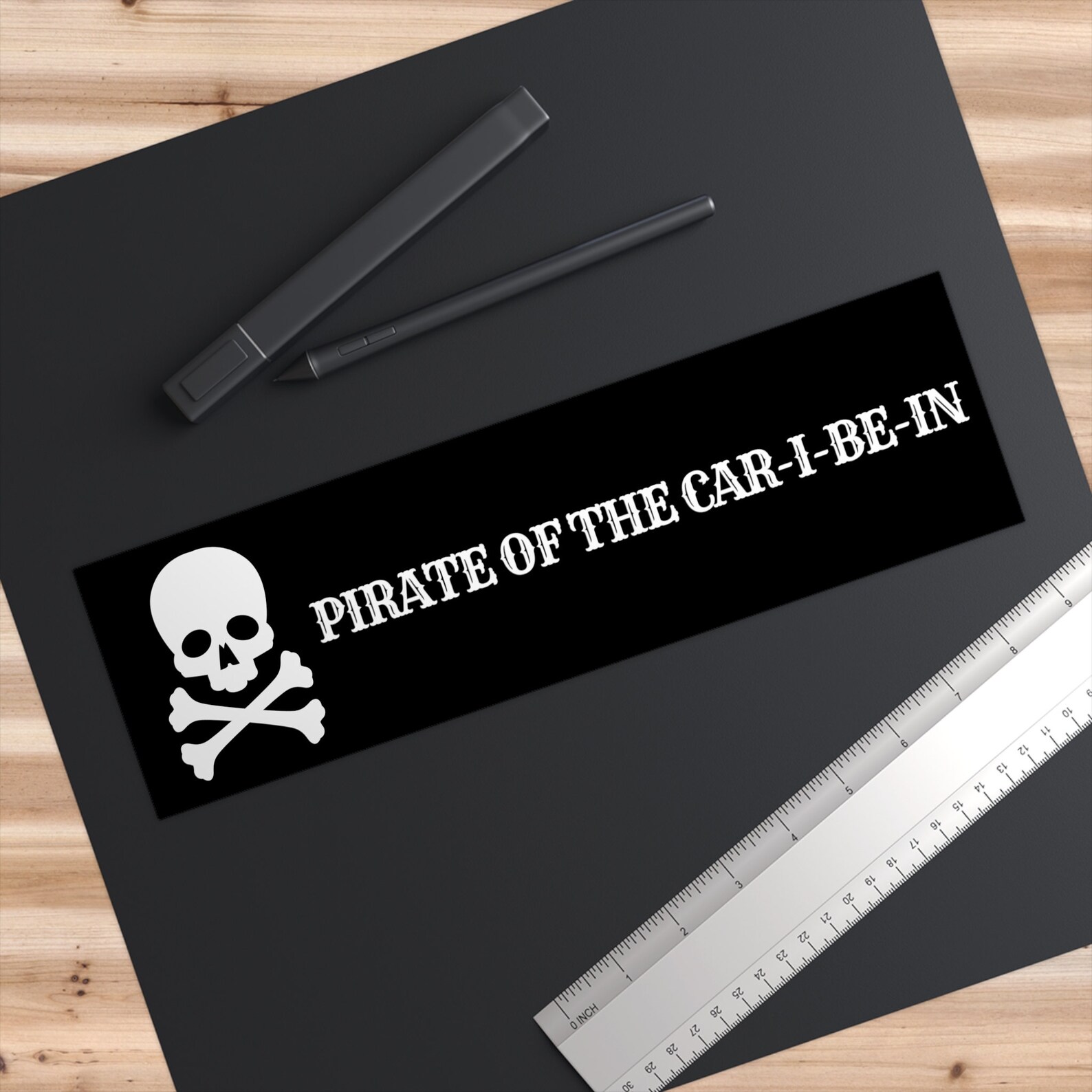 Pirate Of The Car I Be In Sticker