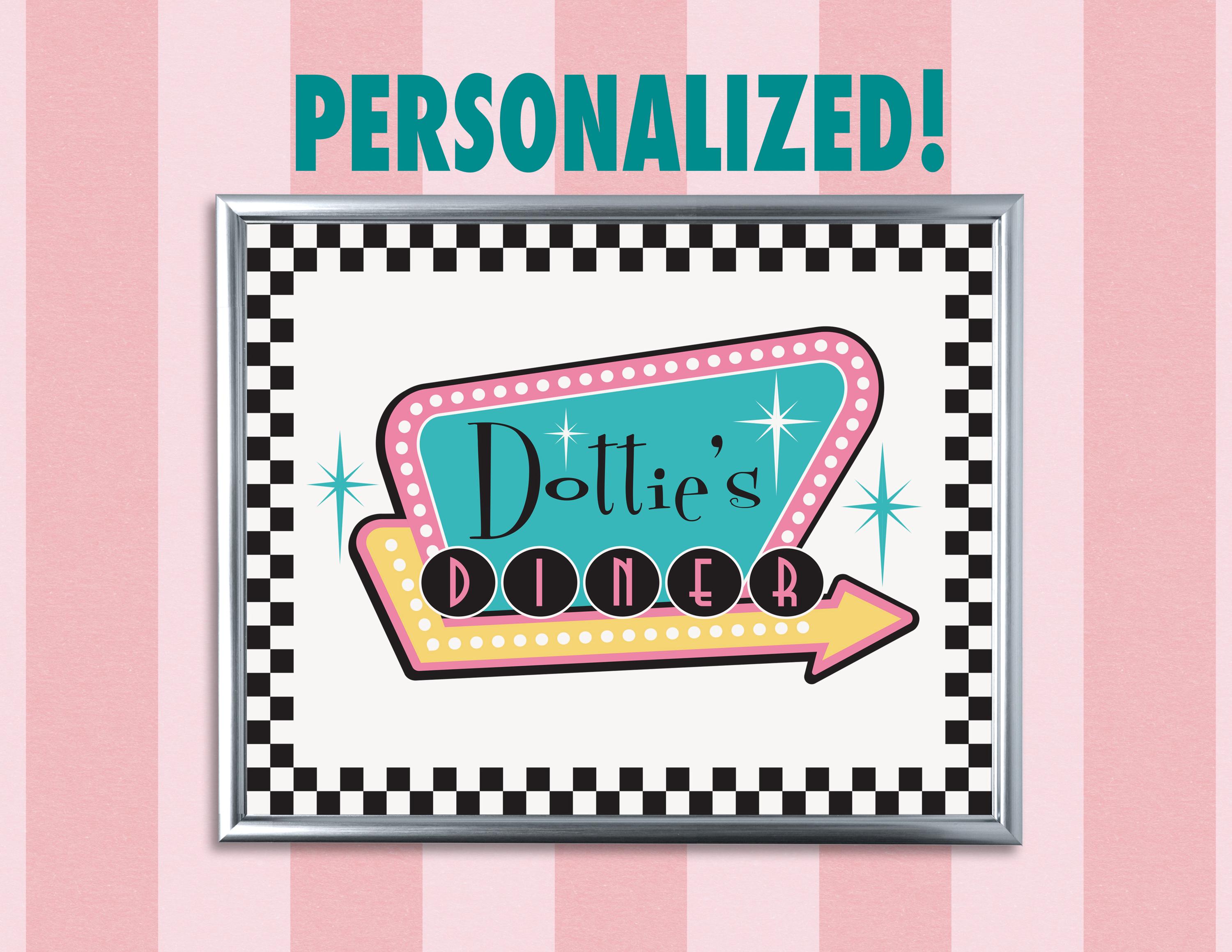 Retro diner decor - Etsy 日本