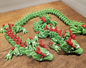 3d Printed Mistletoe Christmas Holiday Dragon