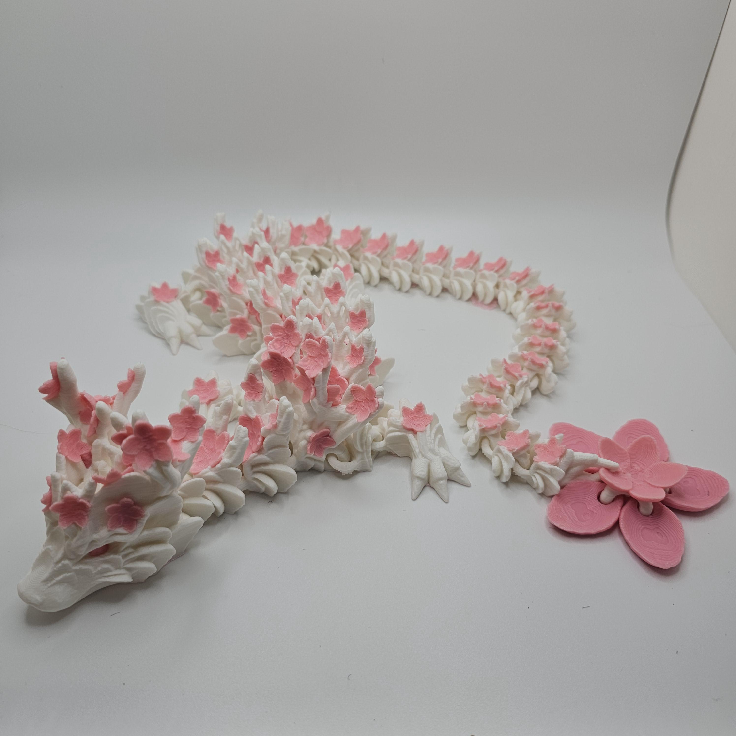 三つ子龍様∞  &  ヒーリングflower Dragon with Cherry Blossom 54845168 PNG