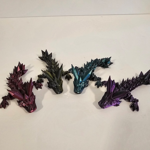 Articulated Baby Crystal Dragon Key Chain