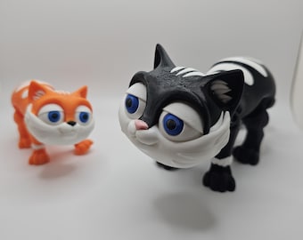 Flexi Cat / Kitten Posable Cat Figurine - 3D Printed