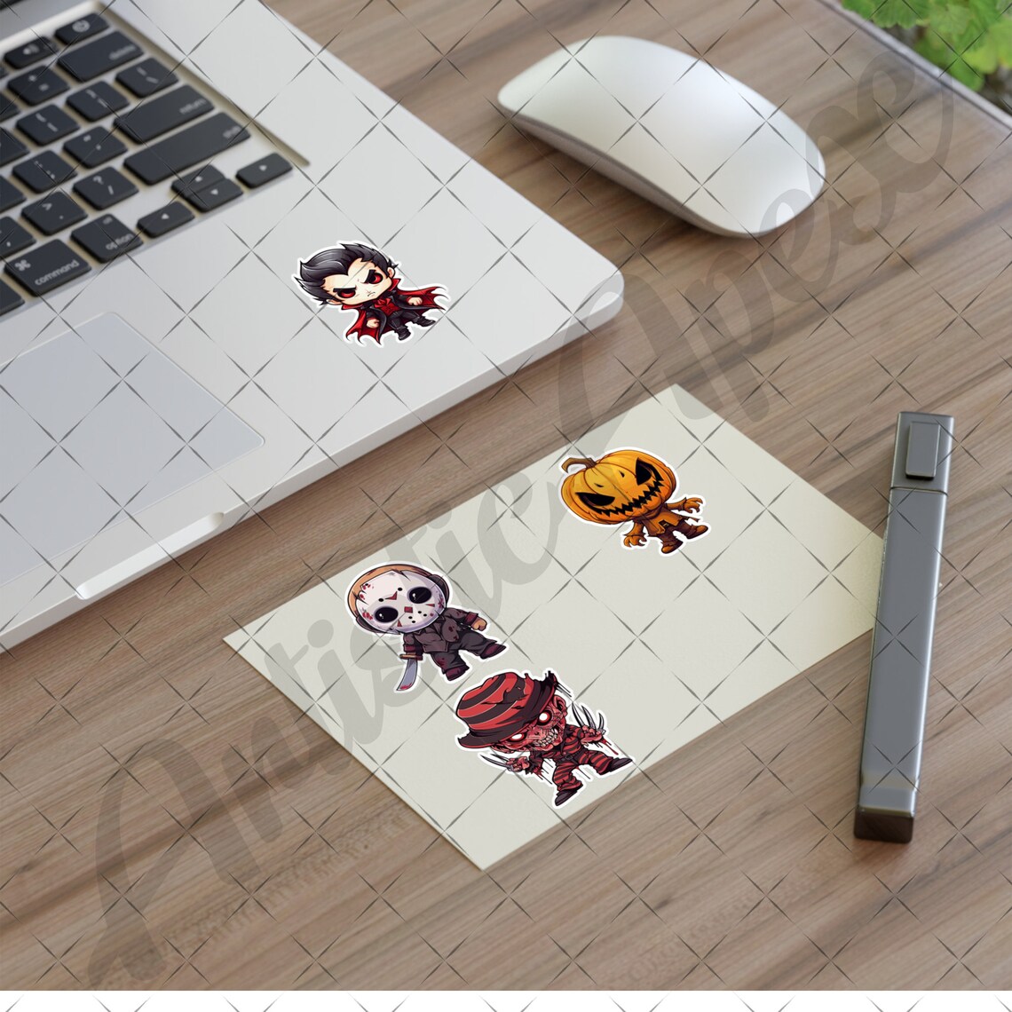 One File Sticker Designs 20x Horror Pack #1 Designs .SVG | Sticker | Hallooween | Movie | Chibi ...