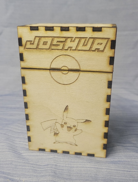 Pokemon Deck Card Box Laser Cut File | Pokemon Deck Card Holder SVG | Trading  Card Box SVG - Etsy