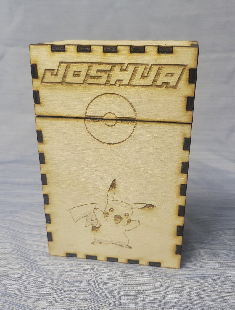 Pokemon Deck Card Box Laser Cut File Pokemon Deck Card Holder SVG