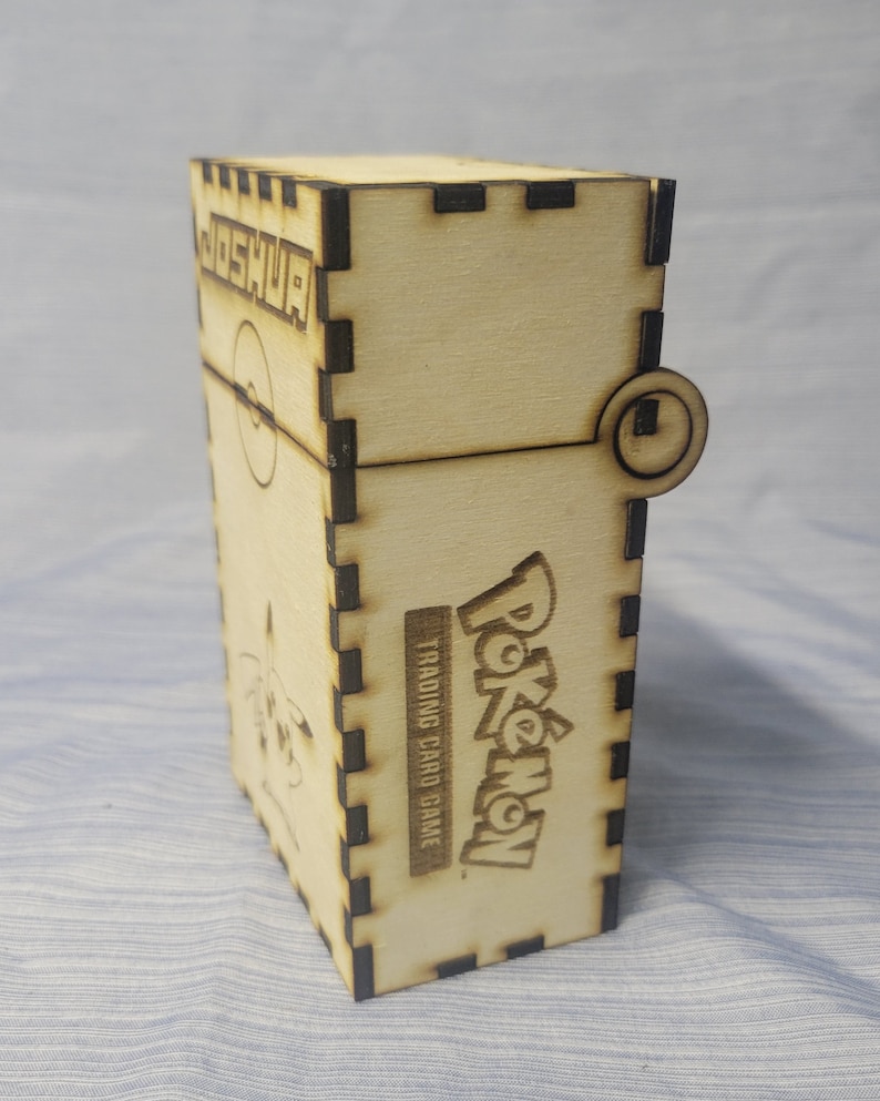 Pokemon Deck Card Box Laser Cut File Pokemon Deck Card Holder SVG