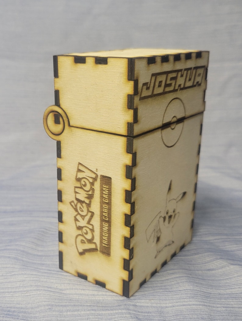 Pokemon Deck Card Box Laser Cut File Pokemon Deck Card Holder SVG