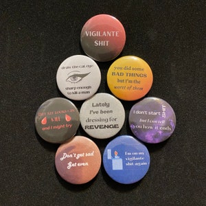 Vigilante Shit Taylor Swift Lyric Buttons