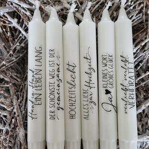Wedding candle / wedding ceremony / gift / stick candles / water slide film