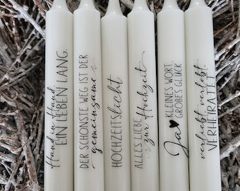 Wedding candle / wedding ceremony / gift / stick candles / water slide film