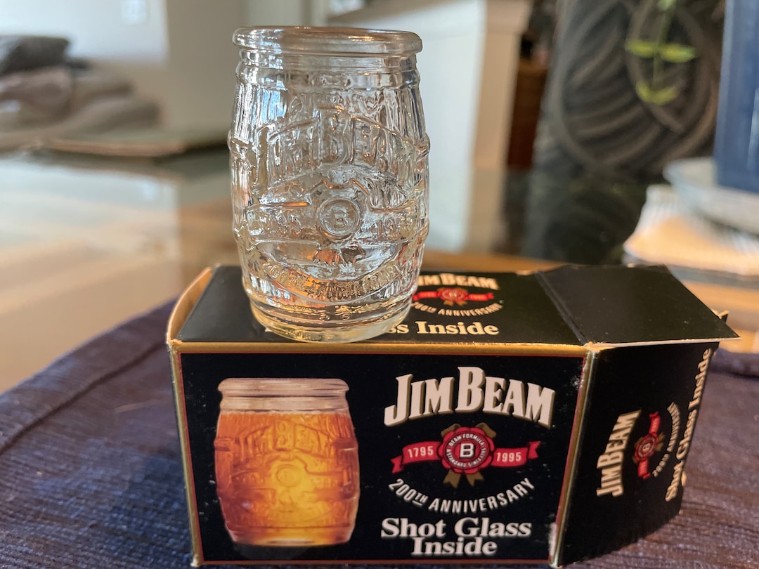 COLLECTABLE 200th Anniversary Jim Beam Shot Glass Etsy