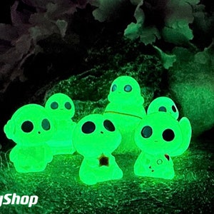 8pcs Dust Elf Colored Briquettes Fireflies Luminous Luminous Mini Ornaments  Micro Landscape Diy Decoration