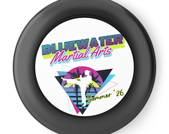 Bluewater Martial Arts Summer 2026 Retro Logo Frisbee | Summer '26