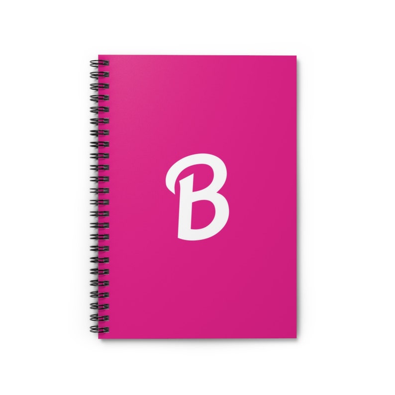 Barbie Notebook, B, B Journal, Spiral Notebook Ruled Line Etsy