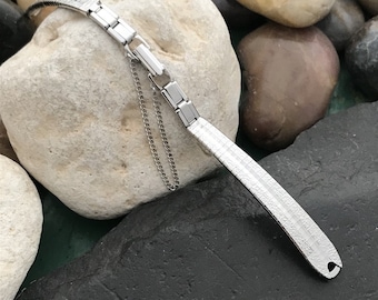 1970s Bulova 10k White Gold rgp Single-Lug Unused Ladies Vintage Watch Band