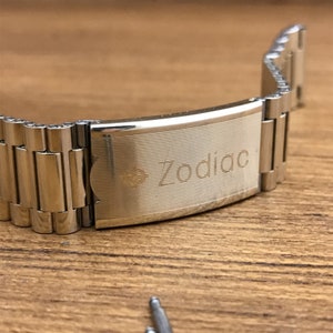 Zodiac 20mm Flared Swiss NSA Yellow Gold Unused Vintage Watch Band