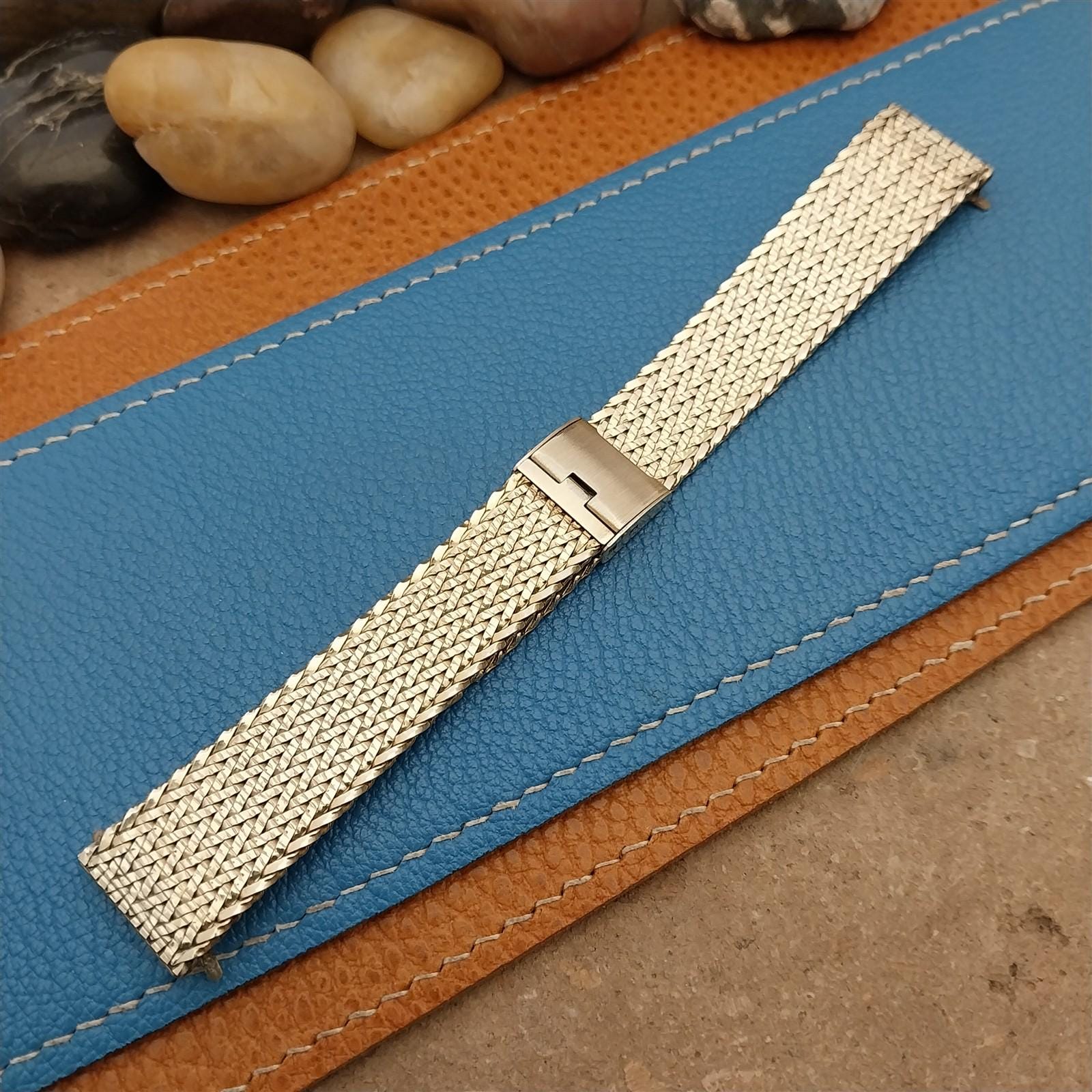 17.2mm Gold Filled Mesh JB Champion Nos Unused 1960s Vintage