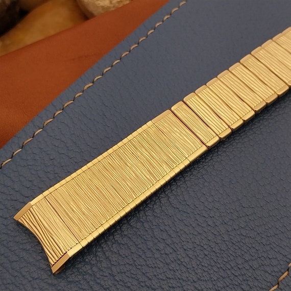 17.2mm 10k Gold-Fill Kreisler Bark Texture Unused… - image 5