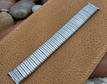 18mm 19mm JB Champion USA Wide Stainless Steel 1960s Unused Vintage Watch Band