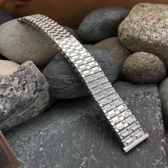 16mm 17mm 18mm Stainless Steel 50s Forstner Classic Expansion Vintage Watch Band