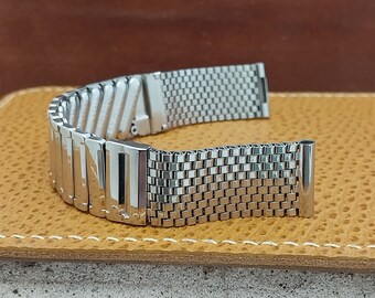 16mm 1950s Stainless Steel Mesh JB Champion Unused Classic Vintage Watch Band