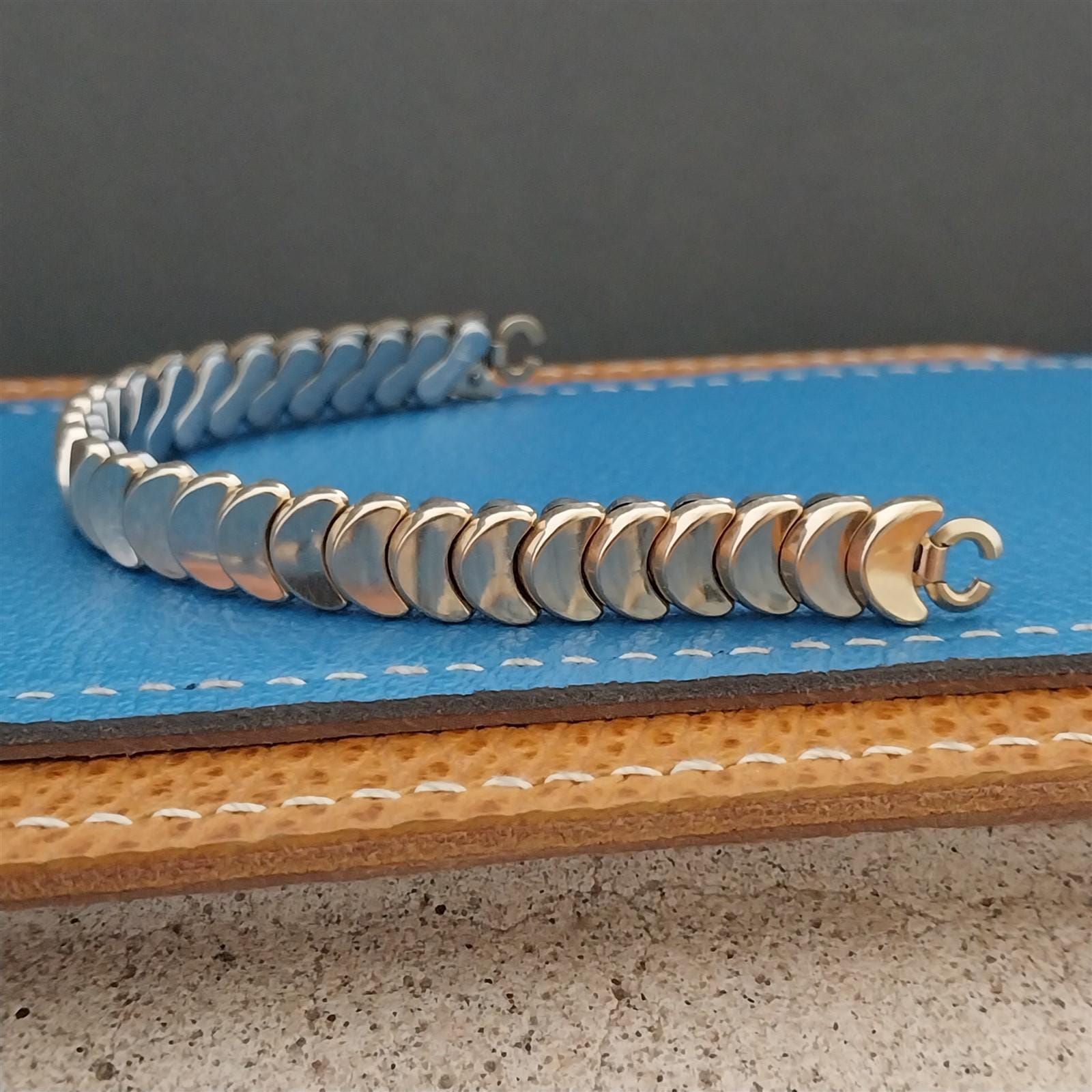 Vintage JB Champion 1/20 12kt Gold Filled Two Chain Watch Band Vintage JB 1/20 12K Gold Filled Ladies Ratchet Watch Band  main image 3