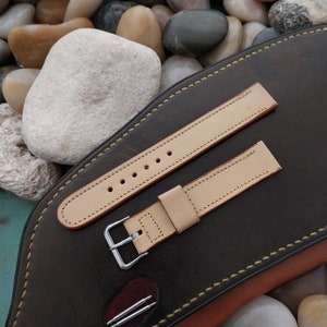 Elgin Buckle & 5/8&quot; Calf Leather Single Keeper Military 1950s Vintage Watch Band