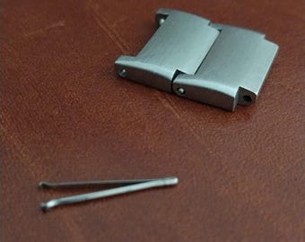 Two Pulsar P3 P4 Date Command Solid Stainless Unused Vintage Watch Band Links