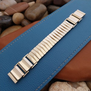 5/8&quot; 10k Gold-Filled Classic Flex-Let USA Mid Century 1950s Vintage Watch Band