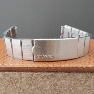 1970s Vintage Timex Stainless Steel 19mm nos Unused Classic Watch Band