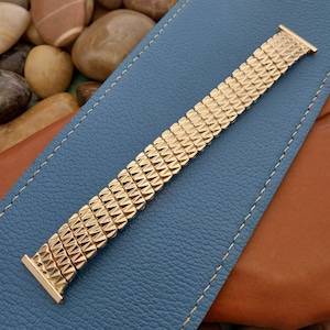 18mm Gold Filled Watch Band - Etsy display picture 1