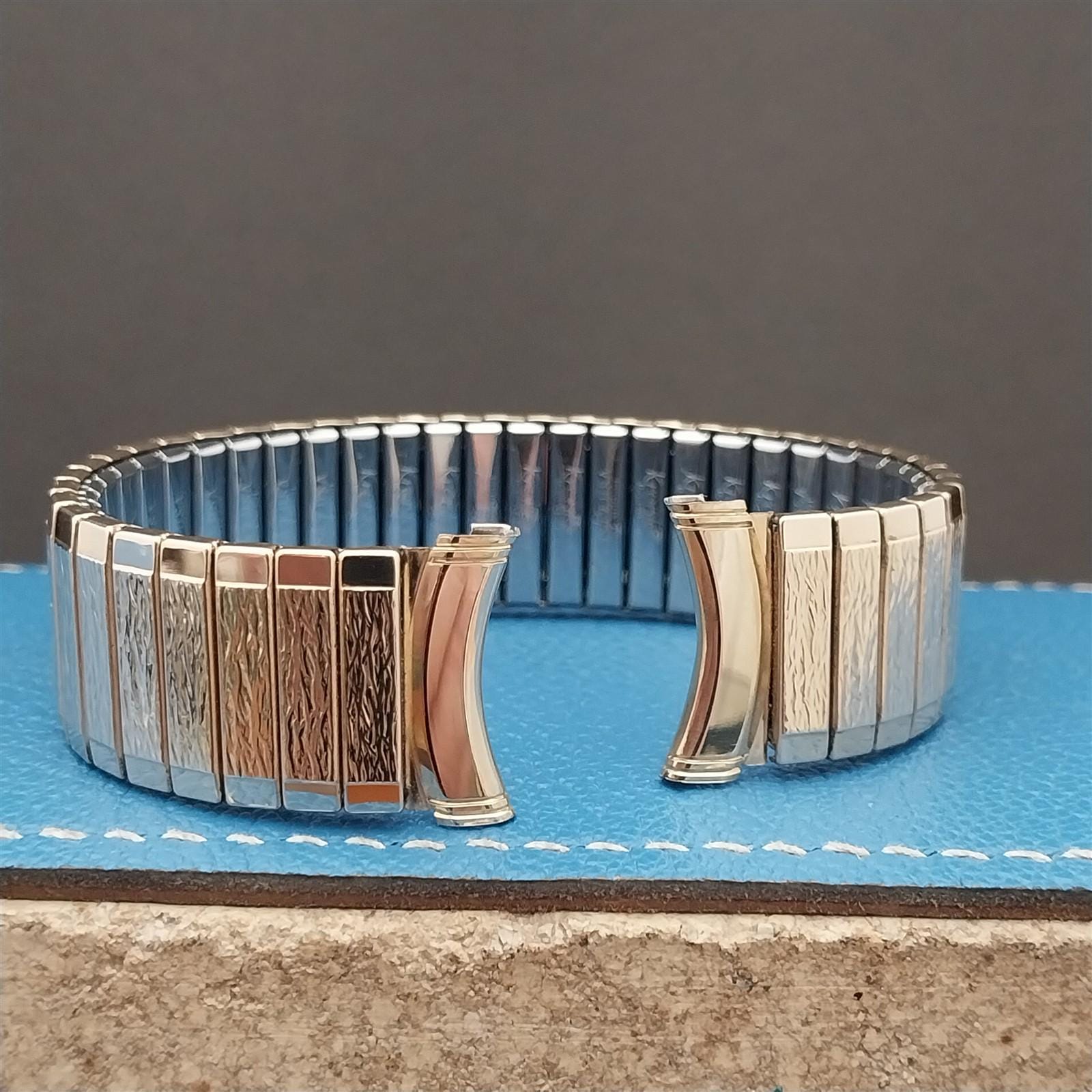 Bracelet de montre vintage des années 1960 19 mm 18 mm Kreisler rempli