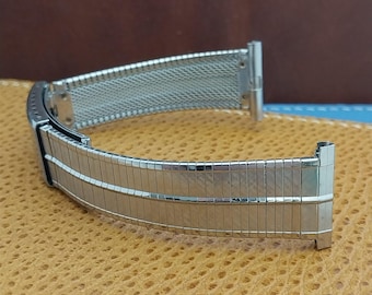 JB Champion 22mm 20mm 19mm Stainless Steel 1960s Unused nos Vintage Watch Band
