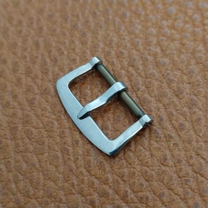 16mm 5/8&quot; Flat Stainless Steel nos Unused 1940s-1950s Vintage Watch Strap Buckle