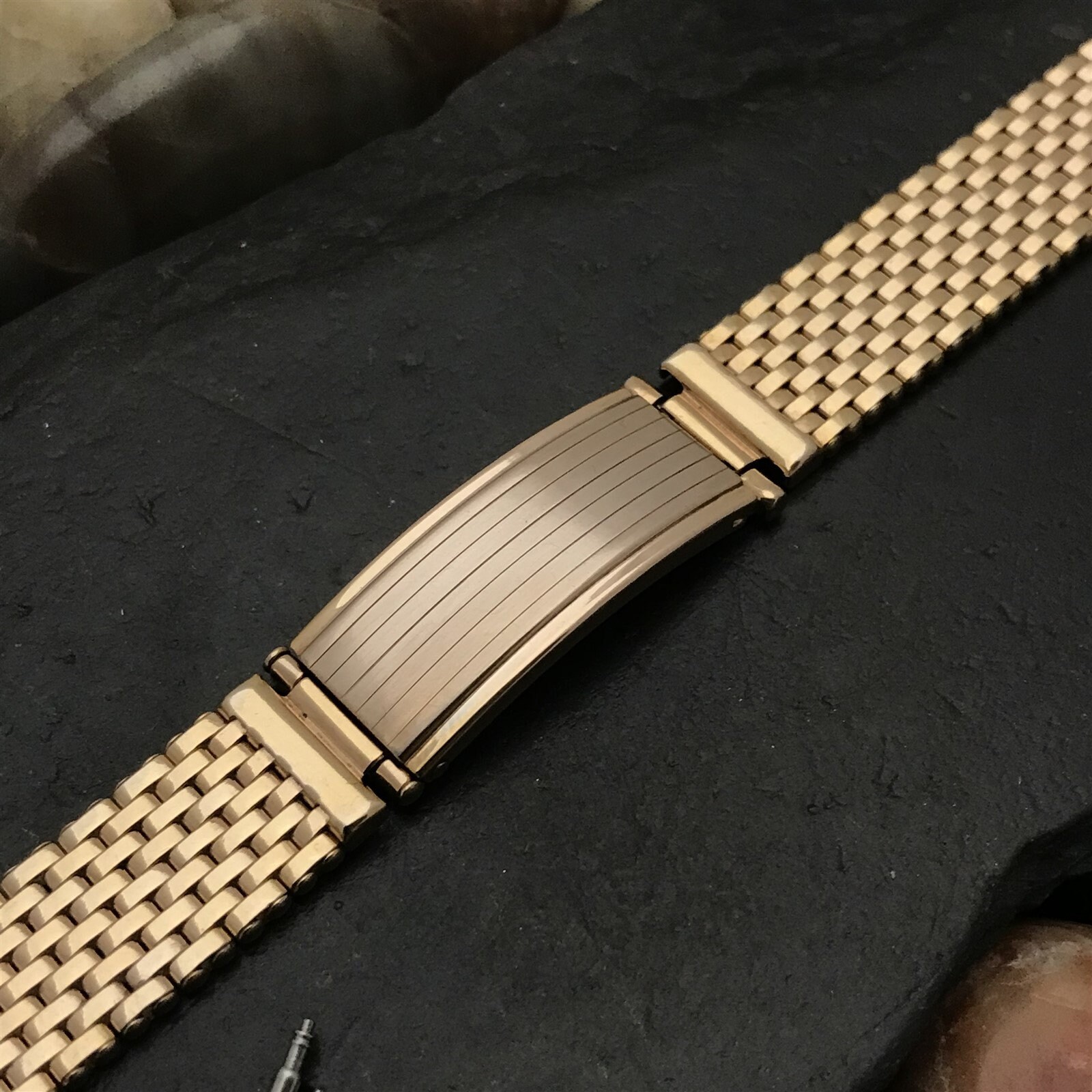 Bracelet De Montre Vintage Kreisler USA - Or Rempli, Extensible, 17.5 Mm