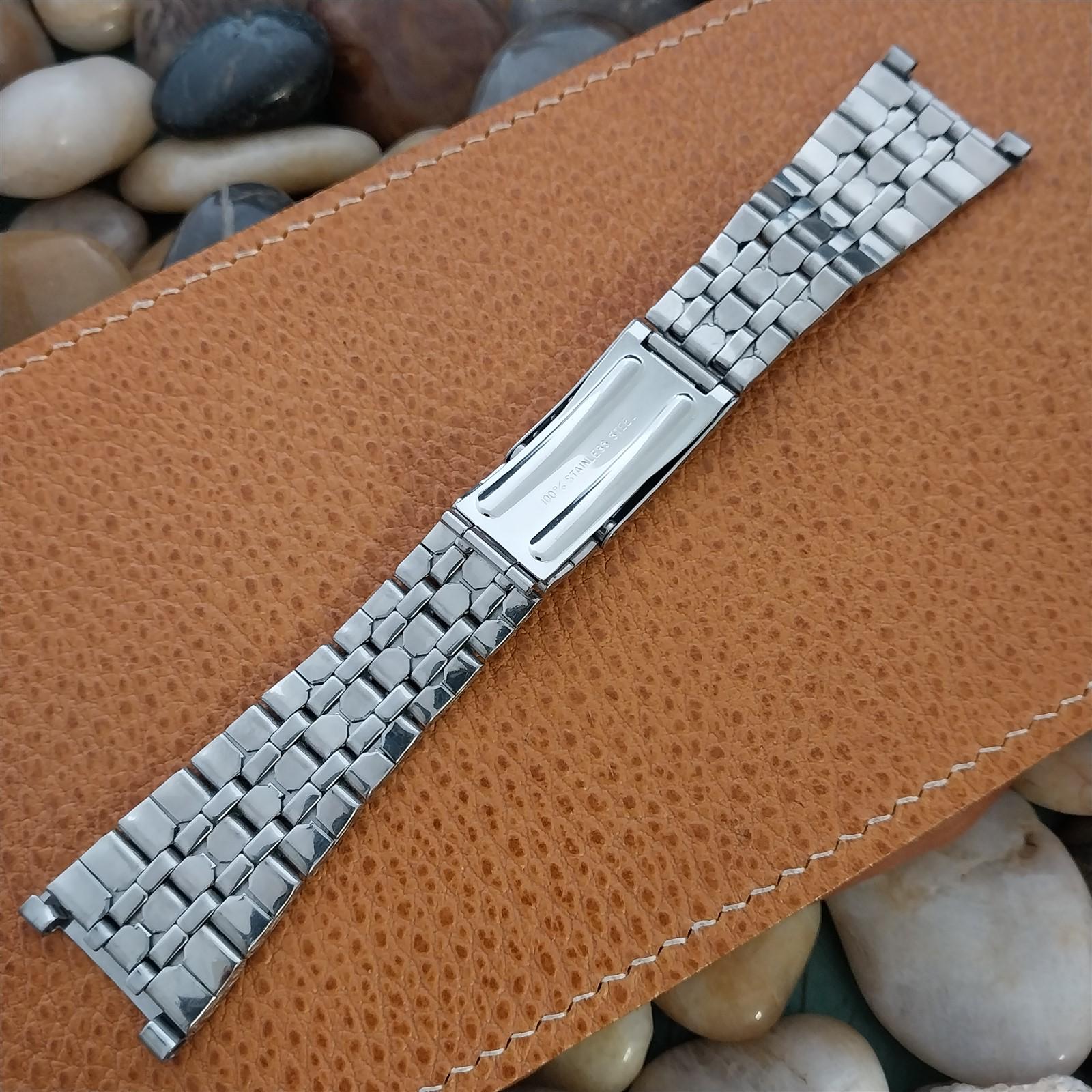 Bracelet De Montre Argenté Vintage 6 Mm - Années 1970 - Occasion - Type à Enrouler