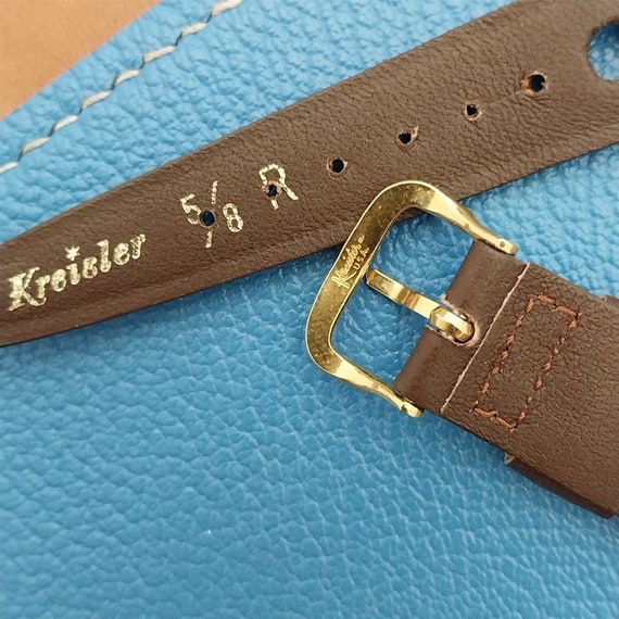 5/8" 16mm Kreisler Brown Glove Leather Rally nos … - image 6