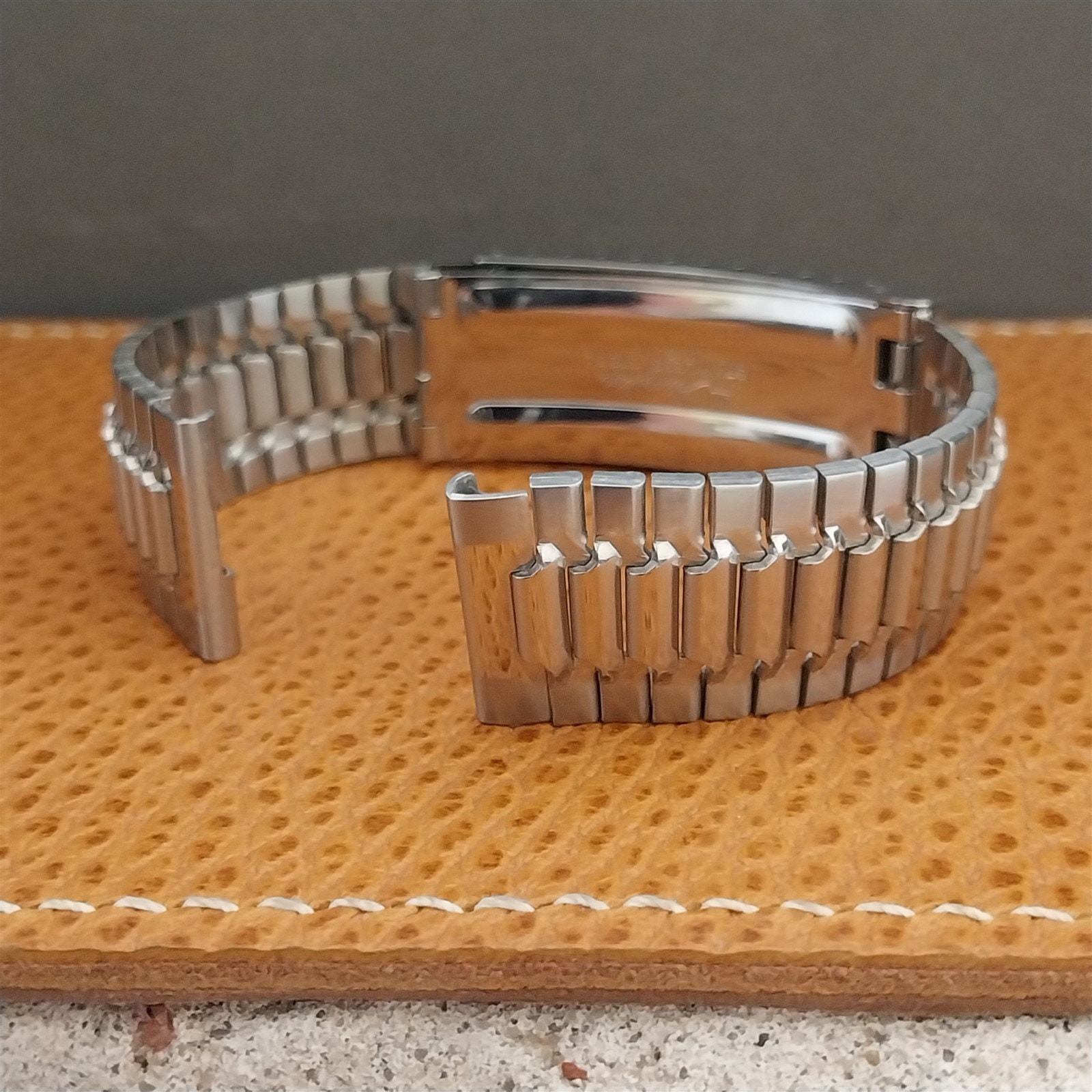Vintage Watch Band Lot JB Champion Speidel Baldwin USA Stainless Expansion JB Champion USA Stainless Stl Expansion 16mm-19mm NOS Unused  main image 2